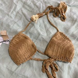 She Made Me Crochet Bikini Top M/L